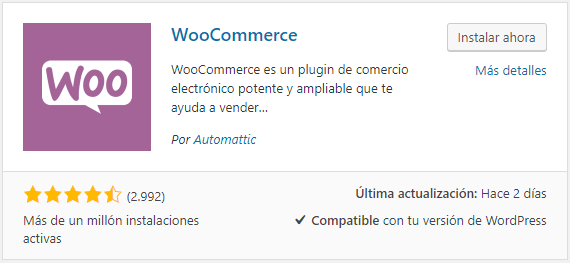 Cómo instalar WooCommerce