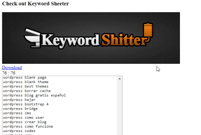 ¿Qué es Keyword Shitter?