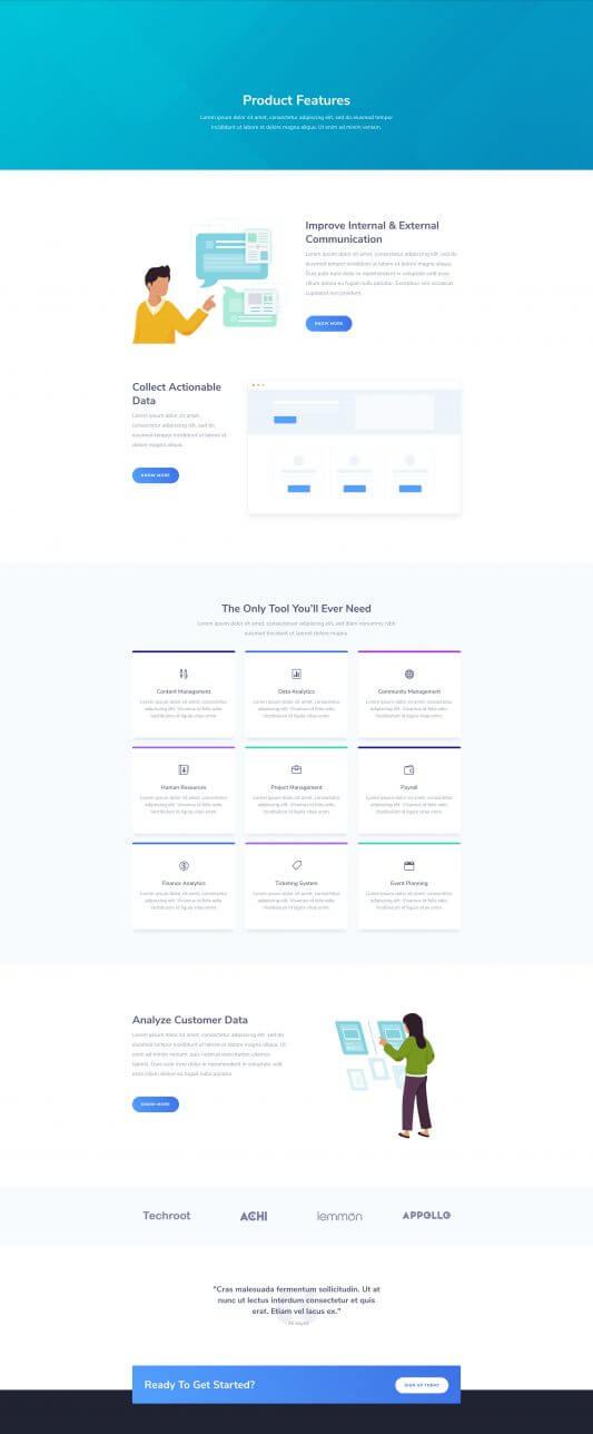 Tema Divi para Empresas SaaS Tema Divi para Empresas SaaS