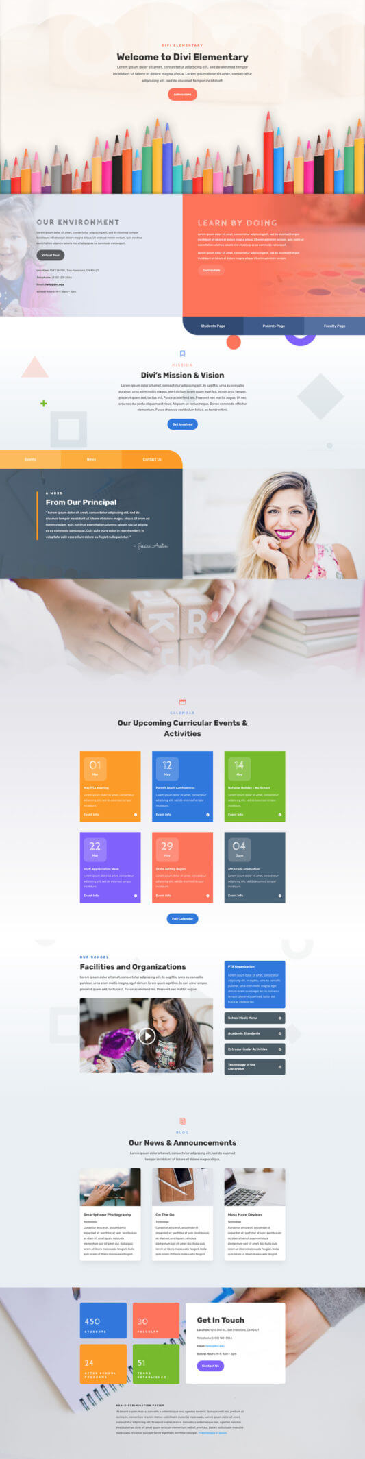 Plantilla WordPress para Escuelas Primarias Plantilla WordPress para Escuelas Primarias