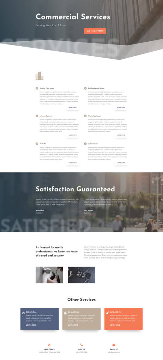 Plantilla WordPress para Cerrajeros Plantilla WordPress para Cerrajeros