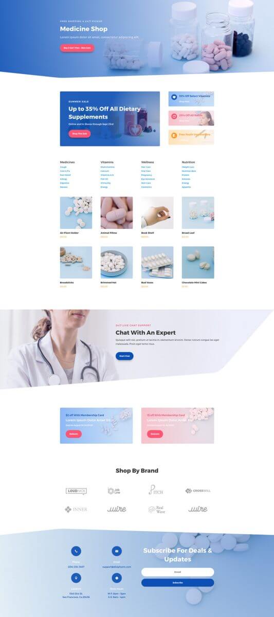 Plantilla WordPress para Farmacias