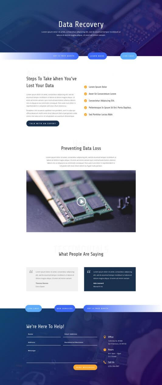 Plantilla WordPress para Servicios IT Plantilla WordPress para Servicios IT