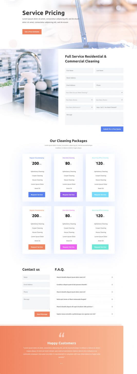 Plantilla WordPress para Empresas de Limpieza Plantilla WordPress para Empresas de Limpieza