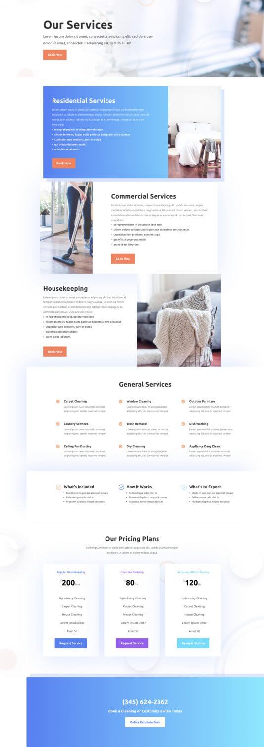 Tema Divi para Empresas de Limpieza Tema Divi para Empresas de Limpieza