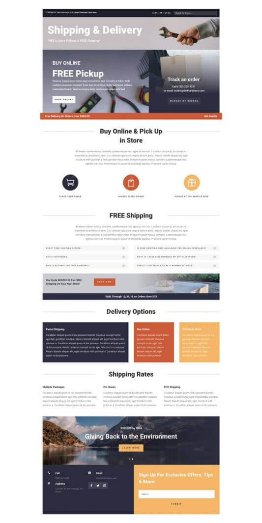 Plantilla WordPress para Tiendas de Hardware