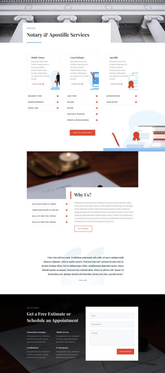 Tema Divi para Escribanos Públicos