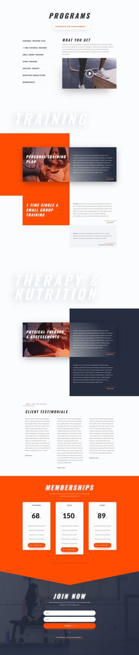Tema Divi para Personal Trainer