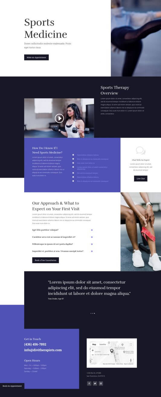 Tema Divi para Fisioterapia Tema Divi para Fisioterapia