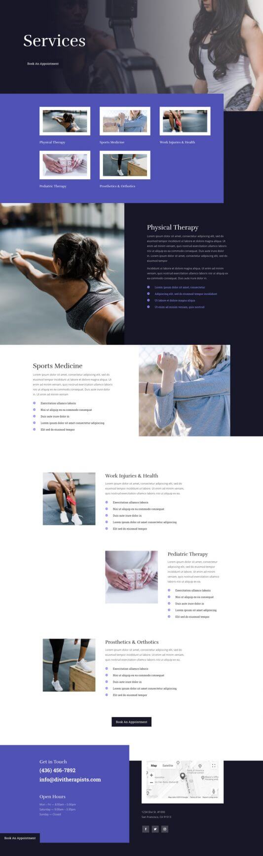 Plantilla WordPress para Fisioterapia Plantilla WordPress para Fisioterapia