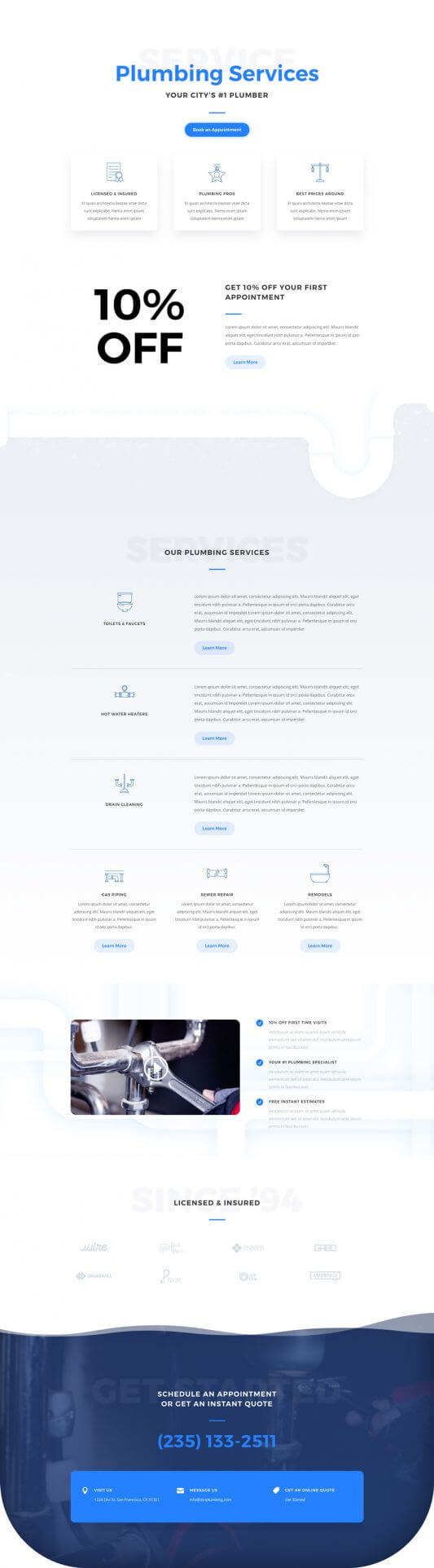 Tema Divi para Plomeros y Fontaneros Tema Divi para Plomeros y Fontaneros