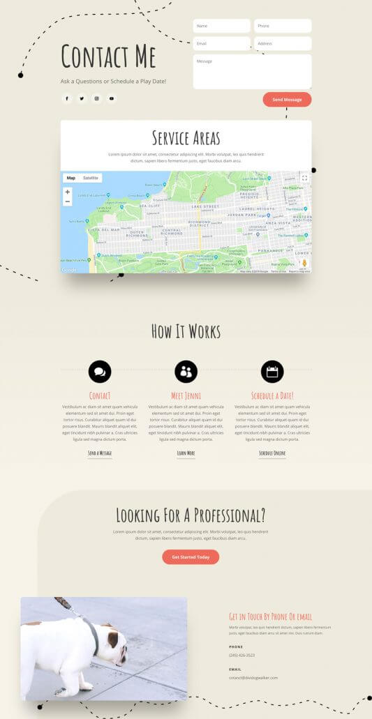 Tema Divi para Paseadores de perros Tema Divi para Paseadores de perros