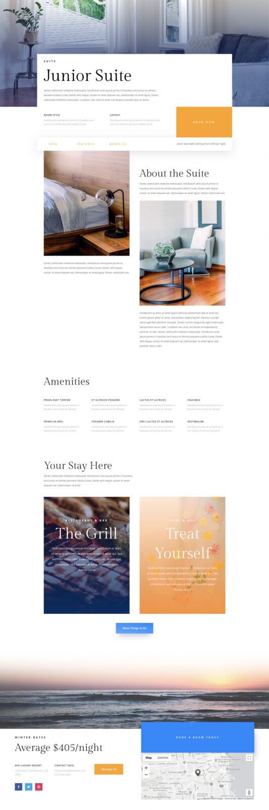 Plantilla WordPress para Resorts Plantilla WordPress para Resorts