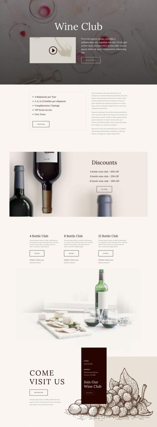 Plantilla WordPress para Vinerías Plantilla WordPress para Vinerías