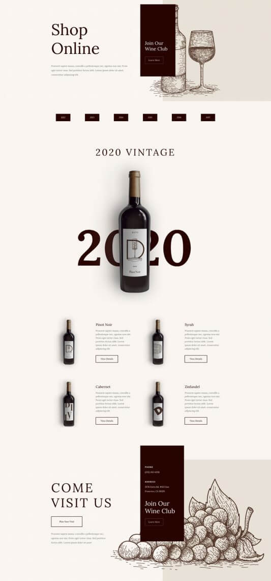 Tema Divi para Vinerías Tema Divi para Vinerías